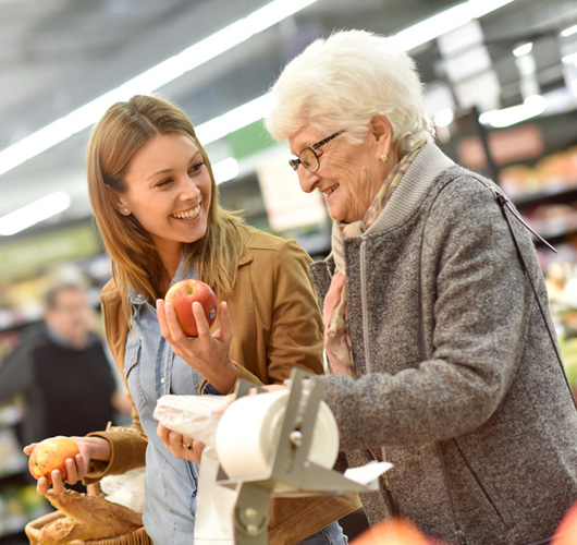 Aide aux courses à Lyon