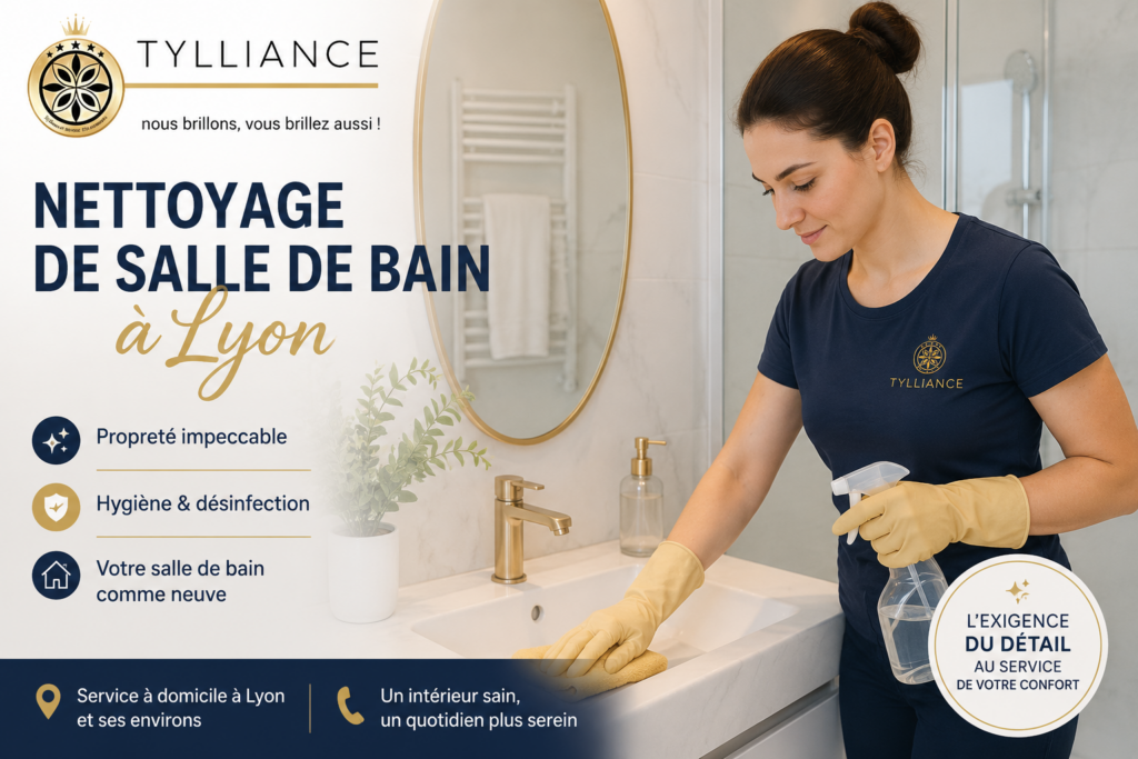 Nettoyage de salle de bain à Lyon