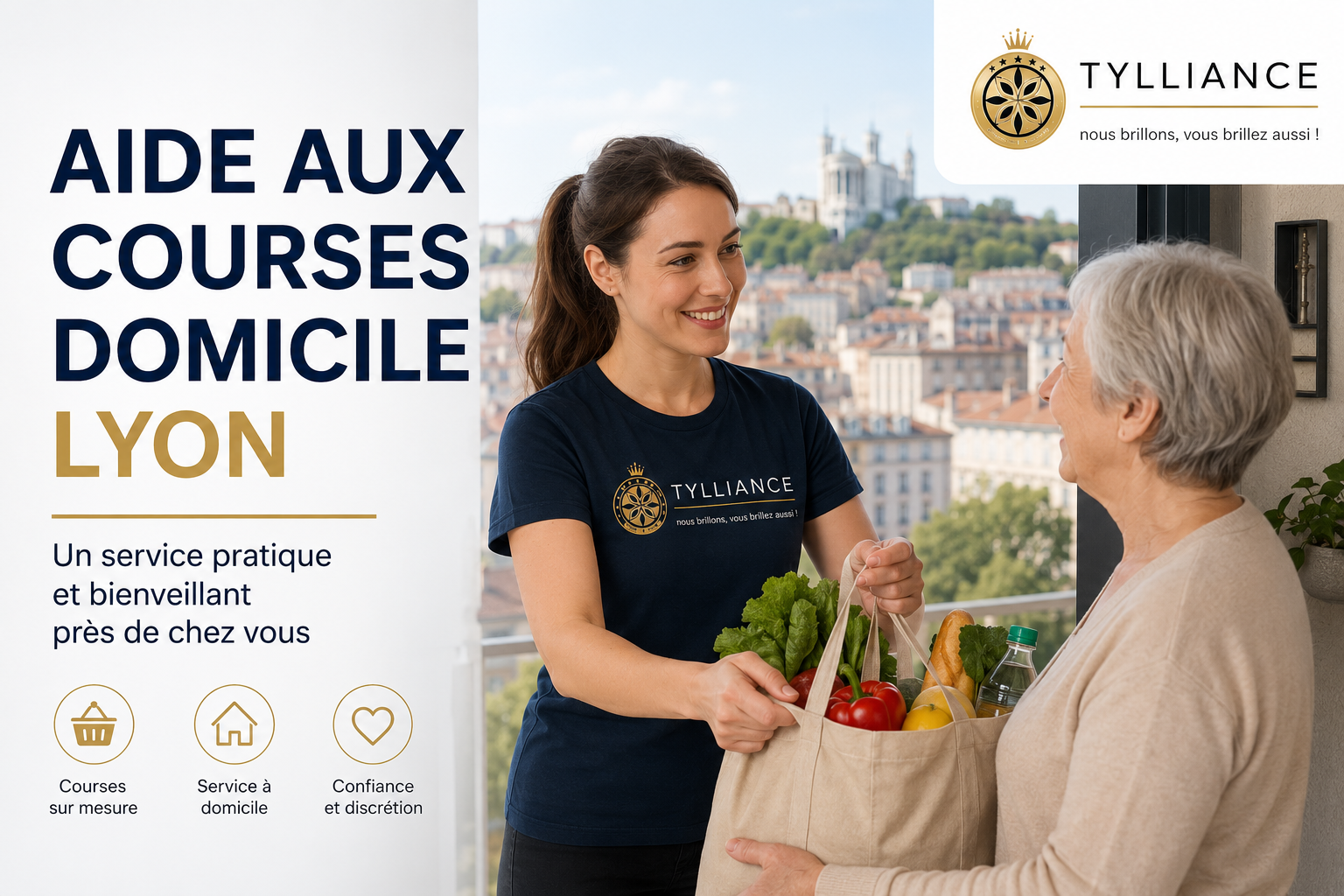 aide aux courses domicile Lyon