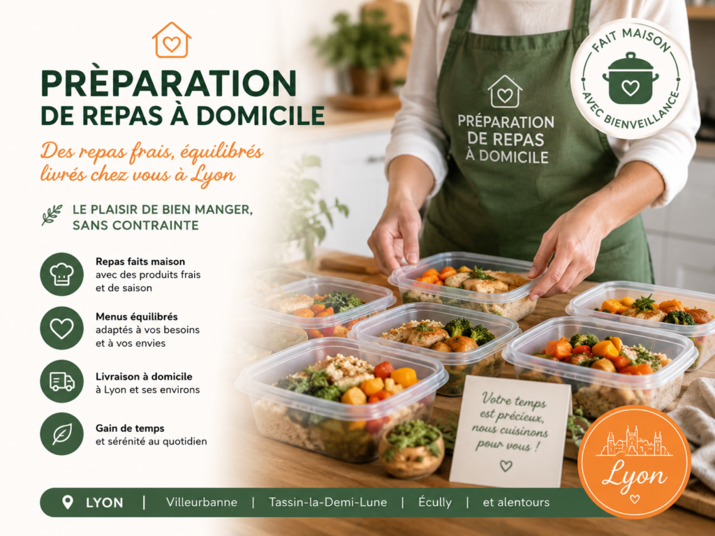 préparation repas domicile Lyon
