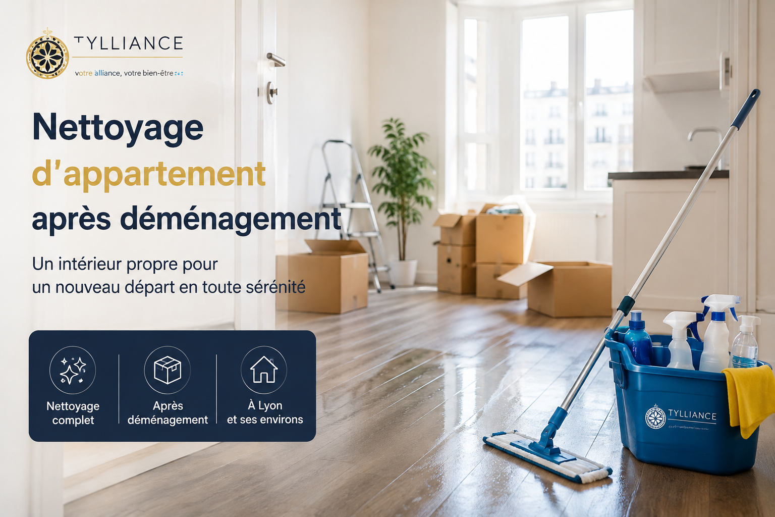 Nettoyage d'appartement après déménagement à Lyon