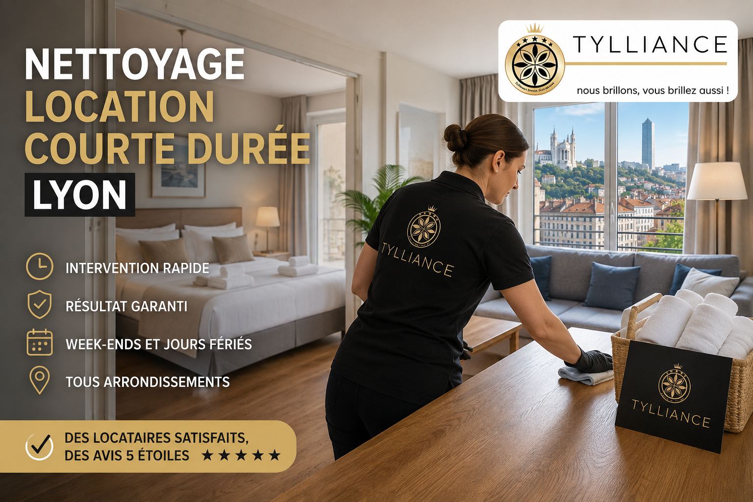 nettoyage location courte durée Lyon